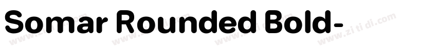 Somar Rounded Bold字体转换